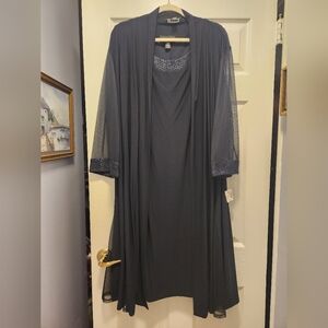 R & M Richards 2-piece Navy Coat Dress